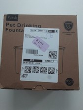 Distributeur de fontaine à eau pour chat en acier inoxydable 2,8 L pour animaux de compagnie.