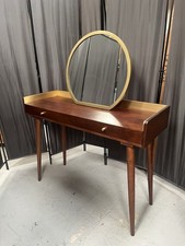 Swoon Fresco Dressing Table & Mirror, Dark Brown Mango Wood RRP539
