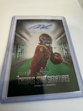 2025 Bowman Chrome Makai Lemon Campus Star Signatures 13/99 NFL DRAFT