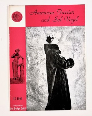 1956 Dec AMERICAN FURRIER & SOL VOGEL trade magazine/catalog MIDCENTURY FASHION
