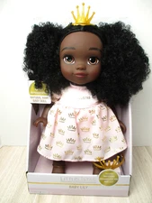 Littlelistas Baby Lily African American Baby Doll 11.5" Matching Crown For You 
