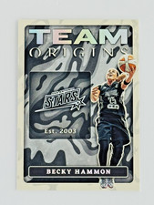 2023 WNBA Becky Hammon Team Origins Premium Insert San Antonio Stars Aces Spurs