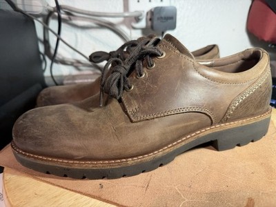 ECCO Men's JAMESTOWN HYDR Tan Leather Oxfords Size EU 44 US 10.5