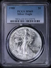 1988 American Silver Eagle $1 PCGS MS 69