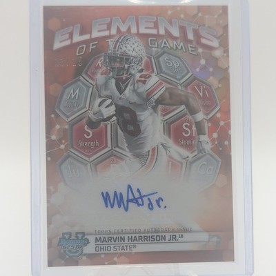 2023 Bowman's Best U Elements of the Game Auto Marvin Harrison Jr /25