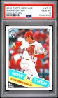 2018 Topps Heritage SHOHEI OHTANI RC #NT-11 Now & Then PSA 10 Gem Mint Dodgers