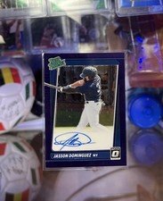 2021 Panini Donruss Optic Purple Prizm /15 Jasson Dominguez #RPS-JD Auto