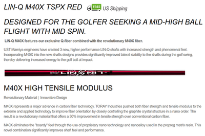 Roddio Buffy ♯4 マミヤLinQ 6SX UST Mamiya LIN-Q M40X TSPX Red 6F4 Wood Shaft S Flex Mid-High