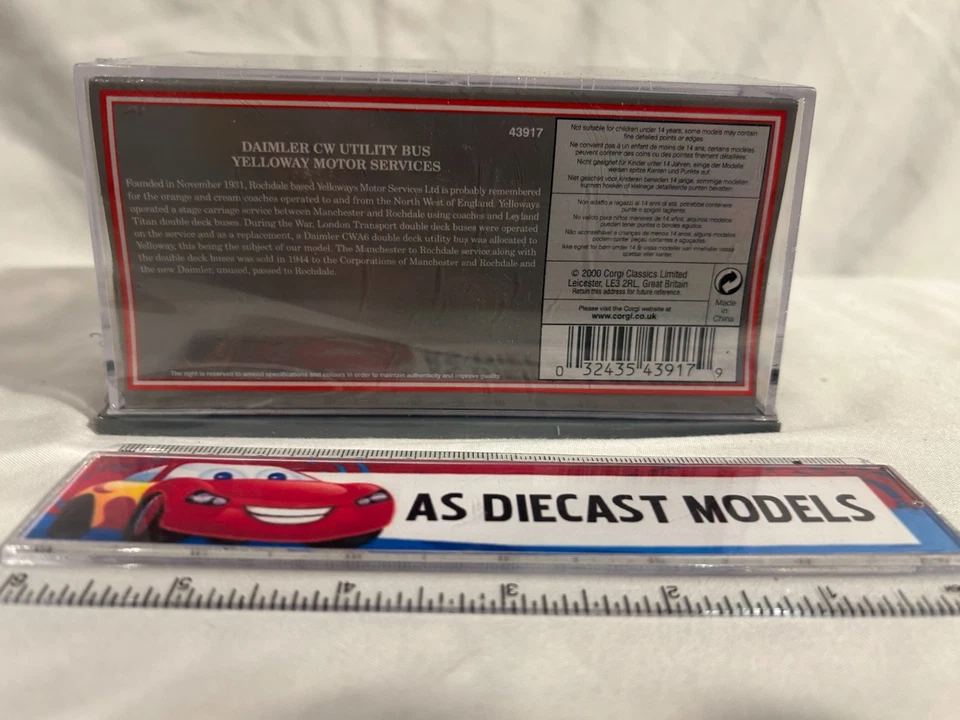 Corgi 43917 Daimler CW Utility Bus Yelloway Motor Services 1/76 scale - Image 3 of 3