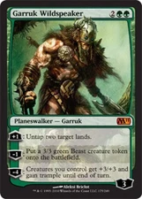 1x Garruk Wildspeaker Heavy Play MTG Magic - Kid Icarus -