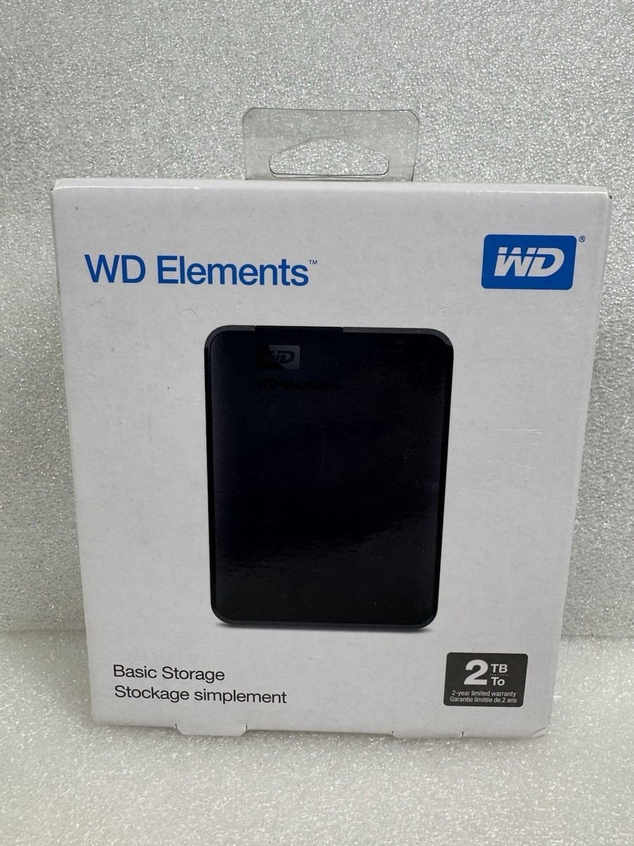 WD HDD ポータブルハードディスク ブラック 2TB WD Elements Portable WDBU6Y0020BBK-WESN USB3.0 dwos6rj WD 2TB Elements Portable External Hard Drive - USB 3.0