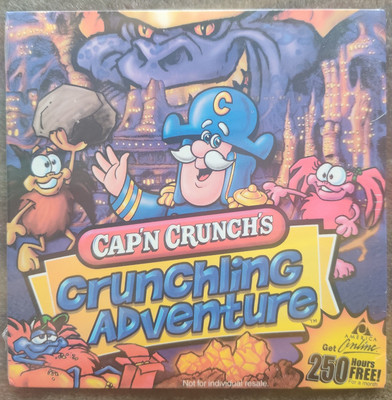 CAP'N CRUNCH CRUNCHLING ADVENTURE CD-ROM 1999 PC COMPUTER GAME SEALED NEW CD VTG