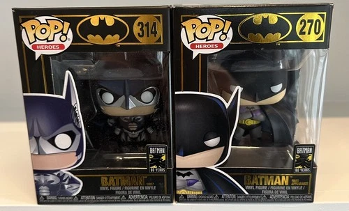 Funko Pop 80th Anniversary Batman 1997 #314 & Batman First Appearance #270 NEW-5