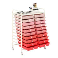 Rolling Storage Cart Art Craft Organizer on Wheels Multipurpose 20 Drawers