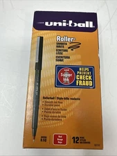 uni-ball 60152 Roller Rollerball Pens Fine Point Micro Tip, 0.5mm, Red, 12 Pack