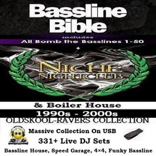 Bassline Bible incl. Bomb The Bassline, Niche, Boiler House Speed Garage On USB
