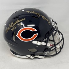 Chicago Bears HOF Multi Signed Full Size Helmet Dent Hampton Sayers Butkus