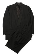 Ermenegildo Zegna Double-Breast Super 100  S 2-Piece Shawl Men Tuxedo Suit 44R-34