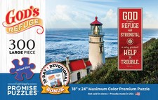 CHRISTIAN PUZZLE: God's Refuge Promise Puzzle 300 Pieces