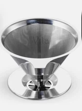 Coffee Filter, Fine Mesh Coffee Maker, Stainless Steel Pour Over Coffee Dripper