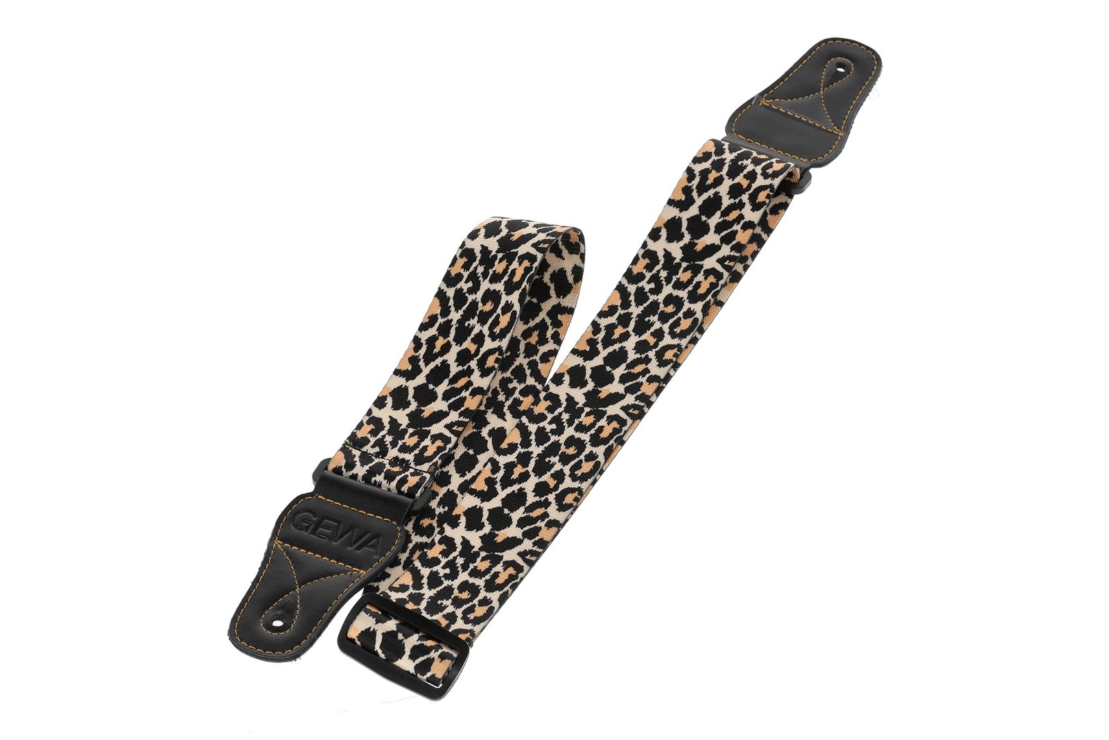 Sangle de guitare motif animal tissu large 50 mm pour basse