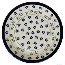 Bunzlauer Keramik flacher Teller Essteller Speiseteller Ø24cm [Form1],Dekor 163a