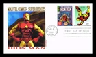 US COVER PANDA CACHETS FIRST DAY OF ISSUE MARVEL COMICS IRON MAN SUPER HEROES