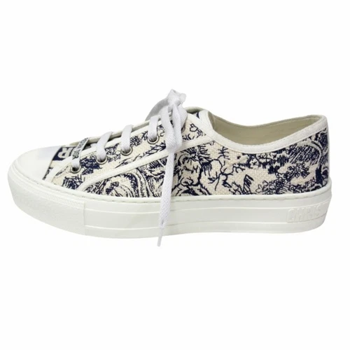 Baskets Dior Christian Walkin Reverse Waldo Jouy logo plateforme chaussure occasion 652952