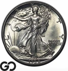 1938-D Walking Liberty Half Dollar, Blast White Solid Gem BU++ *Premium Quality*