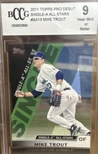 2011 Topps Pro Debut #SA13 Mike Trout Single A All-Stars PSA 9 Mint FUTURE HOF