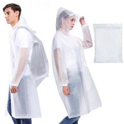 Regenponcho für Damen und Herren  Wiederverwendbarer, Wasserdichter Regenmant...