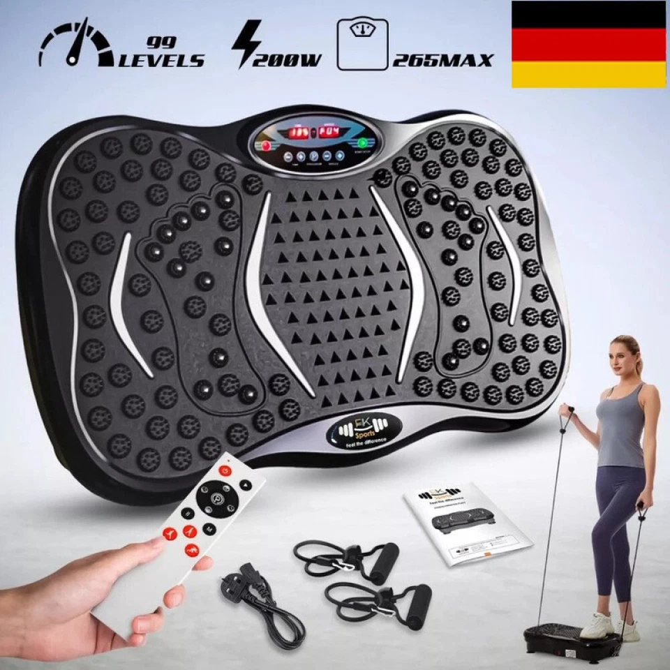 MARKENLOS Power Vibrationsplatte Vibrationsplatte Plattform Übung Body Shaker Massagegerät