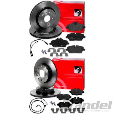 brembo BREMSSCHEIBEN + BELÄGE VORNE + HINTEN passend für MINI F55 F56 Limo