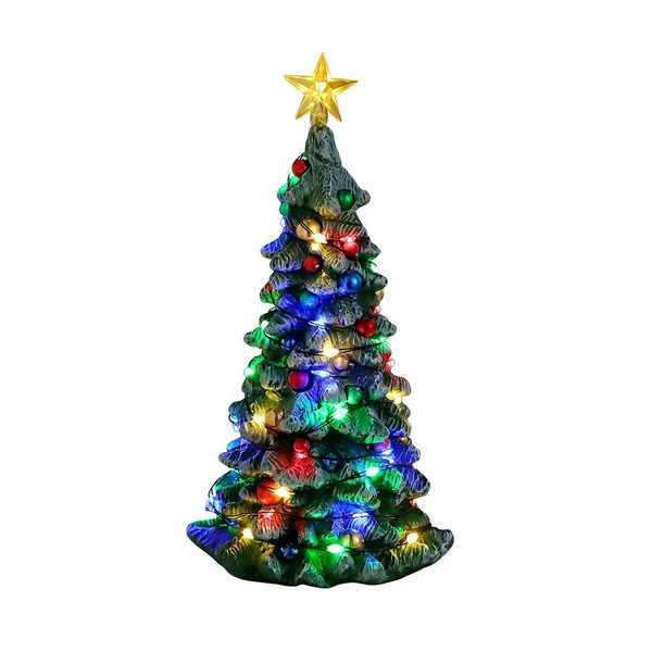Lemax-34102, Snowy Christmas Tree Multi, Weihnachtsdorf, Christbaum, Tannenbaum-image