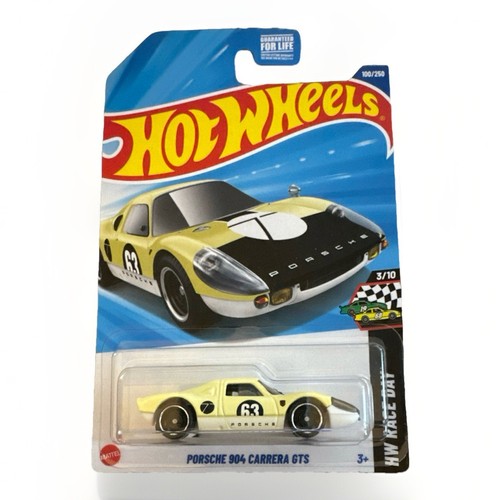 Hot Wheels Porsche 904 Carrera GTS Yellow #3/10 HW Race Day Series - #100/250