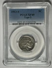 1913 S TYPE 2 BUFFALO NICKEL PCGS XF 45