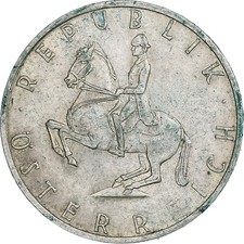 [#1285245] Austria, 5 Schilling, 1966, Vienna, Silver, EF(40-45)