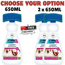 Dr Beckmann Carpet Cleaner 650ml Stain Remover Brush Upholstery Pet Stain Remove