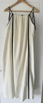 Per Una Women's Linen Rich Striped Midi Slip Dress Summer - Lined UK Size 16 - Image 1 of 4