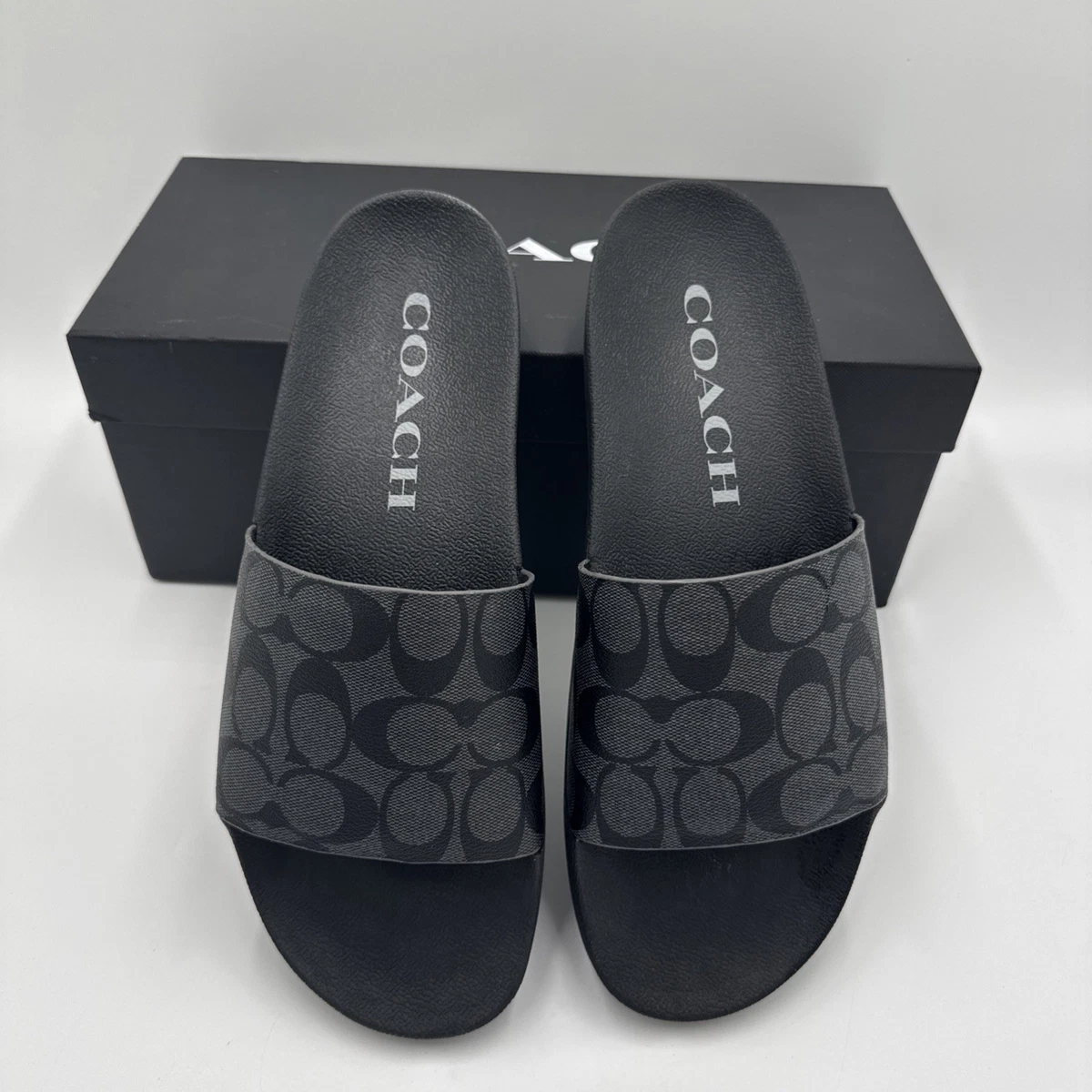 Coach Black Sandals for Men for sale | eBay