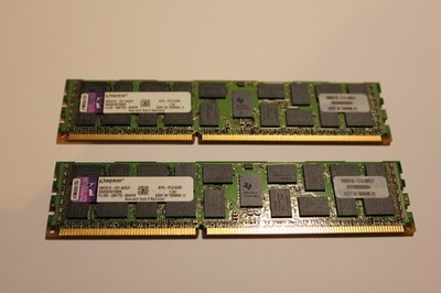 2x Kingston KTH-PL316/8G 8GB DDR3 1600MT/s ECC Registered DIMM = 16GB