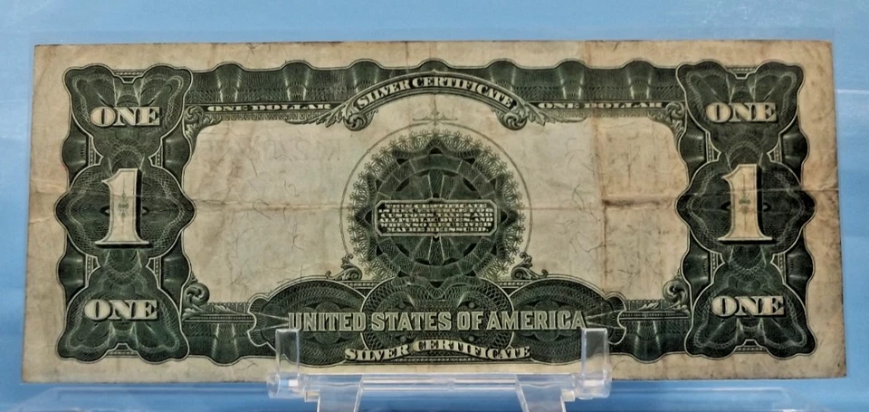1899 $1 Dollar Circulated U.S. Silver Certificate "Horseblanket" - Image 4 of 4