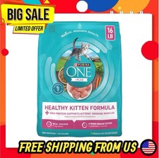 Purina ONE Plus, Healthy Kitten Formula, Dry Kitten Food, Chicken, 16 lb