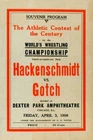 FRANK GOTCH v GEORGE HACKENSCHMIDT 8X10 PHOTO WRESTLING PICTURE W/ BORDER
