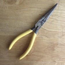 Williams Tools 7-1/4" Long Needle Nose Pliers Yellow Handle PL-78-C Made in USA