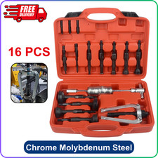 Blind Hole Collet Bearing Puller Set16 Pcs Inner Bearing Extractor Kit W Slide