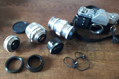 Zenit 3M mit drei Objektiven 50/60er Jahre