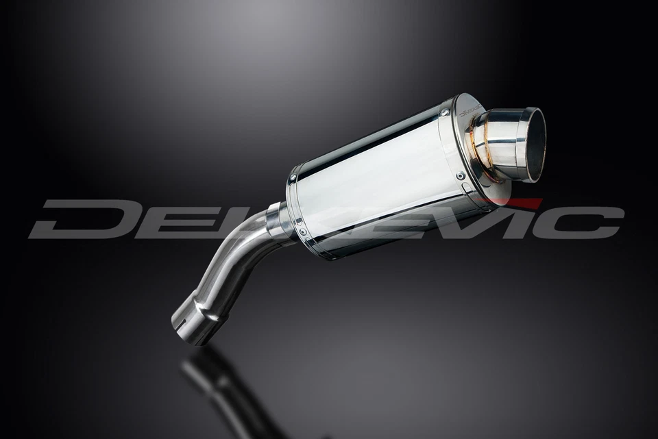 Kit silenciador de escape oval de aço inoxidável BMW F800R 2009-2016 Delkevic 9" - Imagem 3 de 4