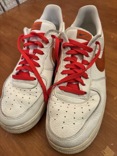 NIKE AIR Force 1 '07 Craft Sail Mantra arancione 2021 pelle CV1755-100 uomo 12 - Foto 3 di 23