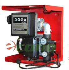 16GPM 110v Electric Oil Fuel Diesel Gas Transfer Pump W/ Mechanical Meter Gallon